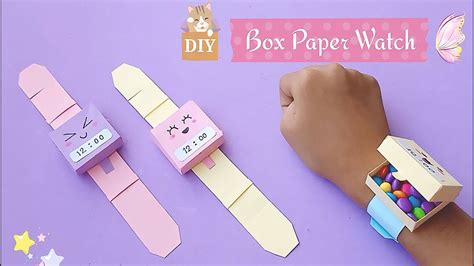 how to make a fake watch for school projecy|DIY HOW TO MAKE PAPER WATCH / Paper Craft / paper Wrist Watch .